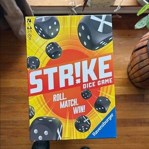 Ravensburger Strike Dice Game - Red, Yellow, and Black